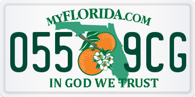 FL license plate 0559CG
