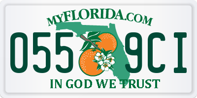 FL license plate 0559CI