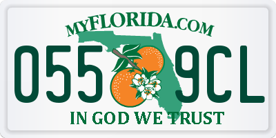 FL license plate 0559CL