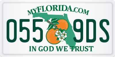 FL license plate 0559DS