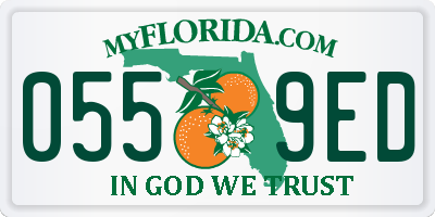 FL license plate 0559ED