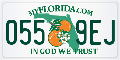 FL license plate 0559EJ