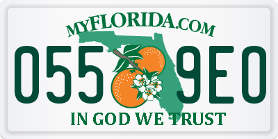 FL license plate 0559EO