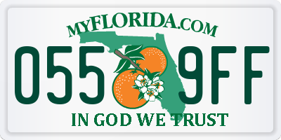 FL license plate 0559FF