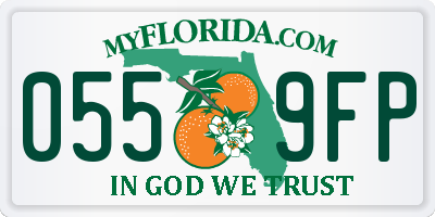 FL license plate 0559FP