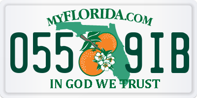 FL license plate 0559IB