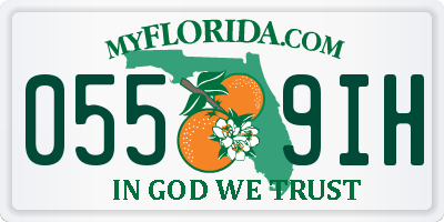 FL license plate 0559IH