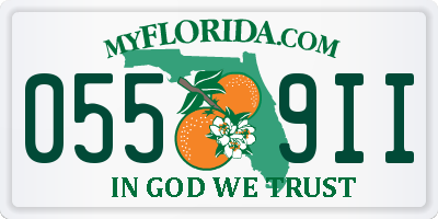 FL license plate 0559II