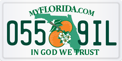 FL license plate 0559IL