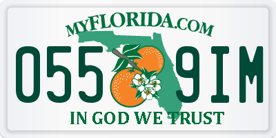 FL license plate 0559IM