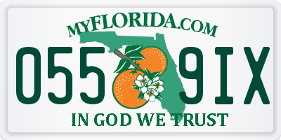 FL license plate 0559IX