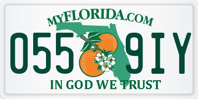 FL license plate 0559IY