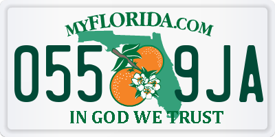 FL license plate 0559JA