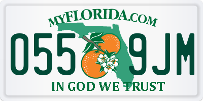 FL license plate 0559JM