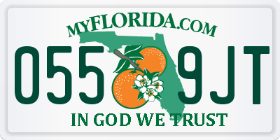 FL license plate 0559JT
