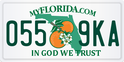 FL license plate 0559KA
