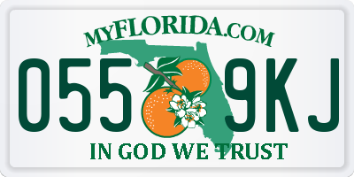 FL license plate 0559KJ