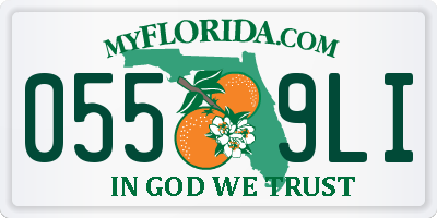FL license plate 0559LI