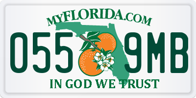 FL license plate 0559MB