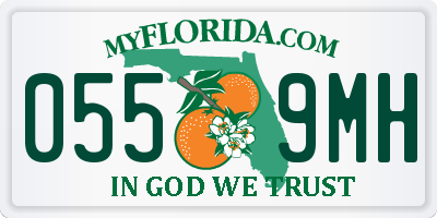 FL license plate 0559MH