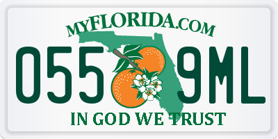 FL license plate 0559ML