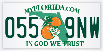 FL license plate 0559NW