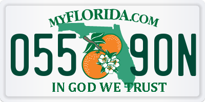 FL license plate 0559ON