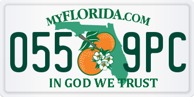FL license plate 0559PC