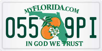 FL license plate 0559PI