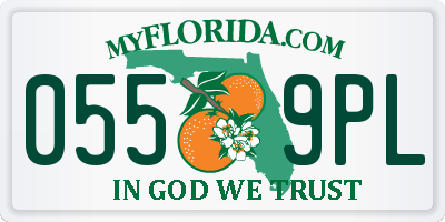 FL license plate 0559PL