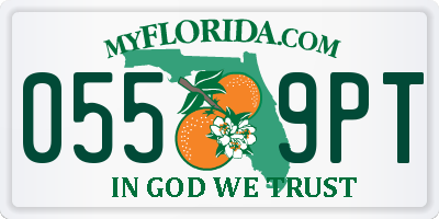 FL license plate 0559PT