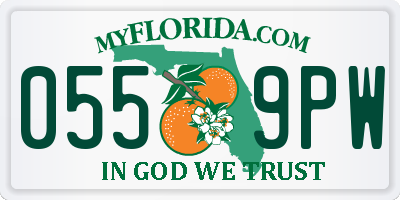 FL license plate 0559PW