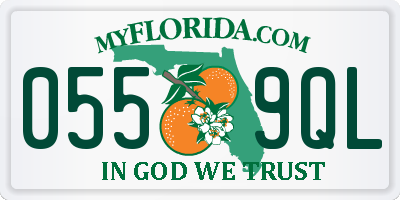 FL license plate 0559QL