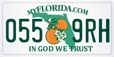 FL license plate 0559RH