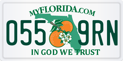 FL license plate 0559RN