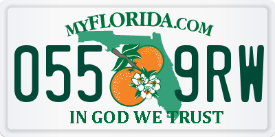 FL license plate 0559RW