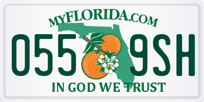 FL license plate 0559SH