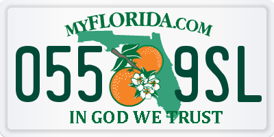 FL license plate 0559SL