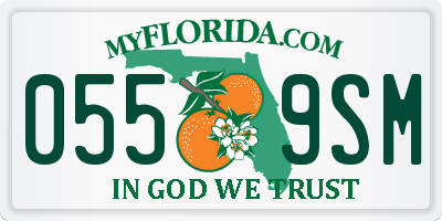 FL license plate 0559SM