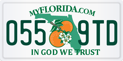 FL license plate 0559TD