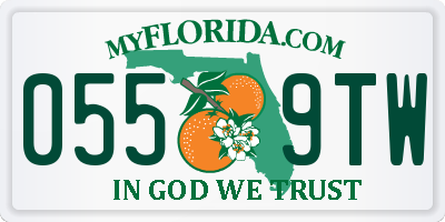 FL license plate 0559TW