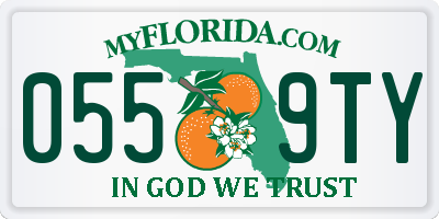 FL license plate 0559TY