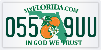 FL license plate 0559UU