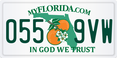 FL license plate 0559VW