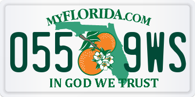FL license plate 0559WS