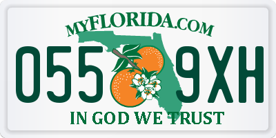 FL license plate 0559XH