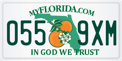 FL license plate 0559XM
