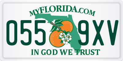 FL license plate 0559XV