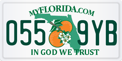 FL license plate 0559YB