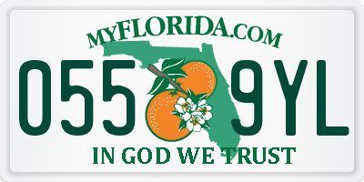 FL license plate 0559YL